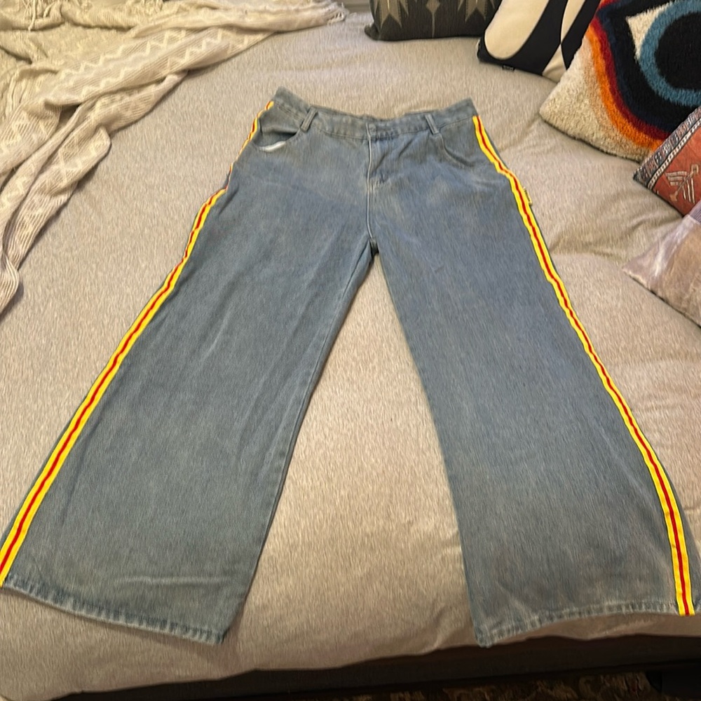 side stripe skater jeans (32/32)